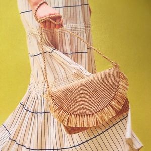 Raffia clutch / crossbody.  New!  Never used. NWOT